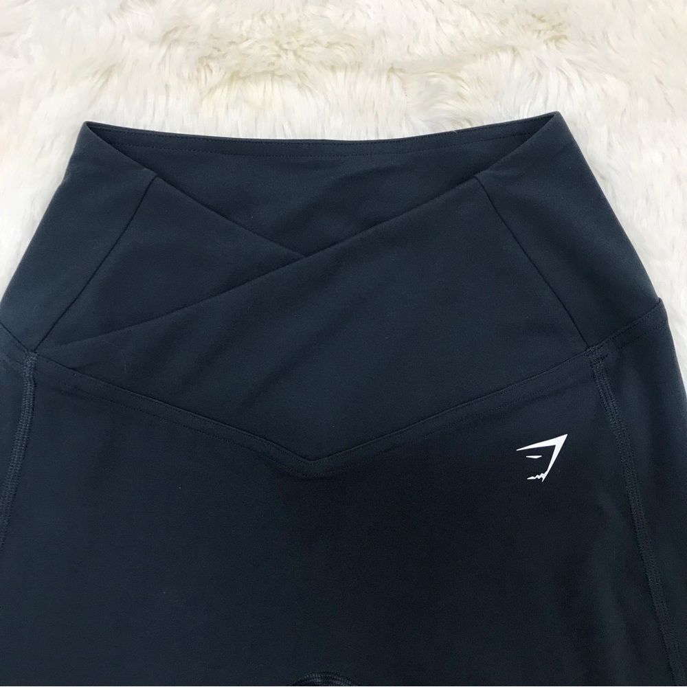 GYMSHARK Crossover Leggings Workout Running Gym Darkest Teal Size XS New - Picture 5 of 9
